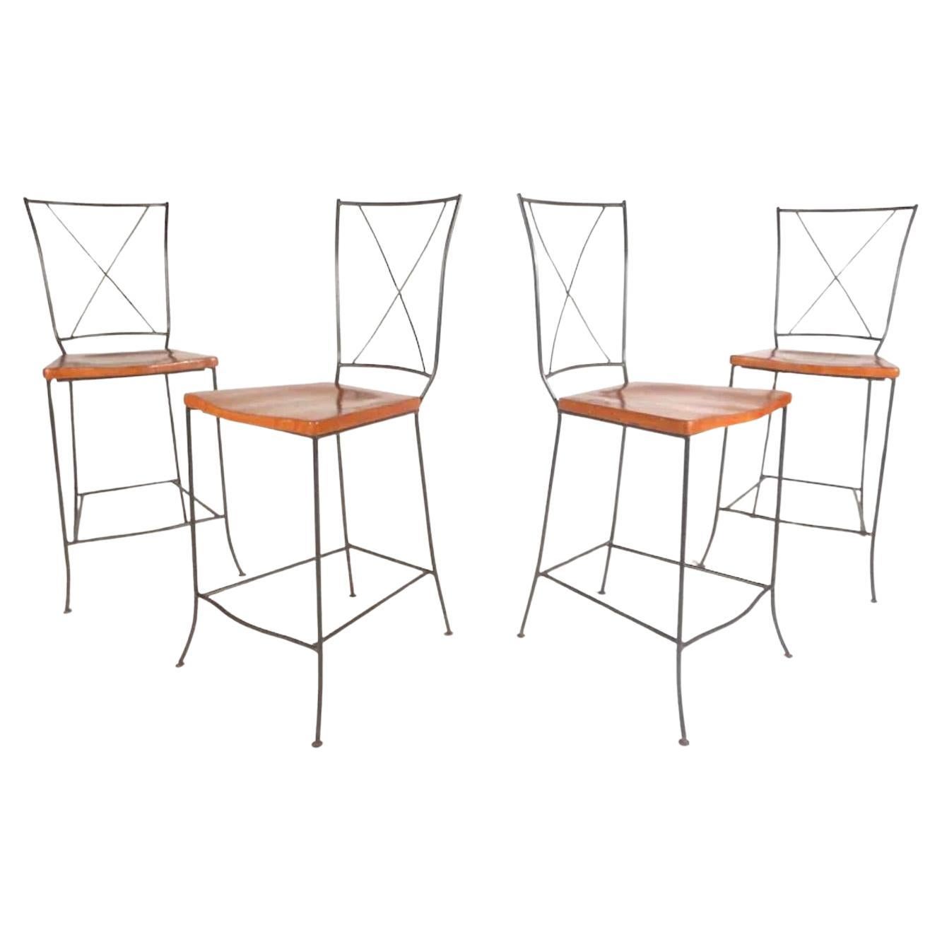 Iron & Wood Stools