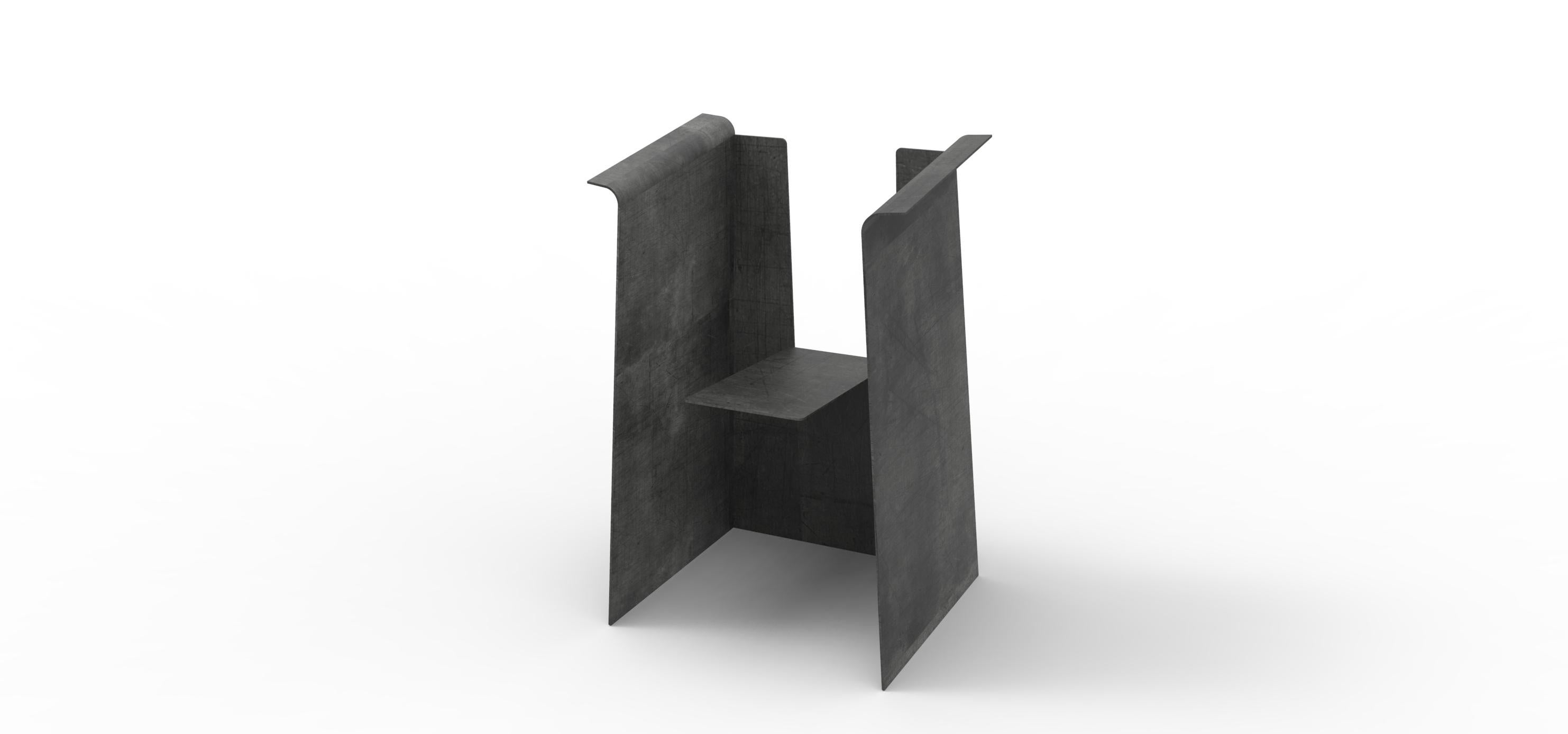 Iron Y stool by Neil Nenner and Avihai Mizrahi 
Objects 
Dimensions: H 65 x L 48 x W 48 cm
Materials: iron

Avihai Mizrahi (b. 1979, Jerusalem), Independent designer / Artist and lecturer in visual communication, holds a B.des in visual