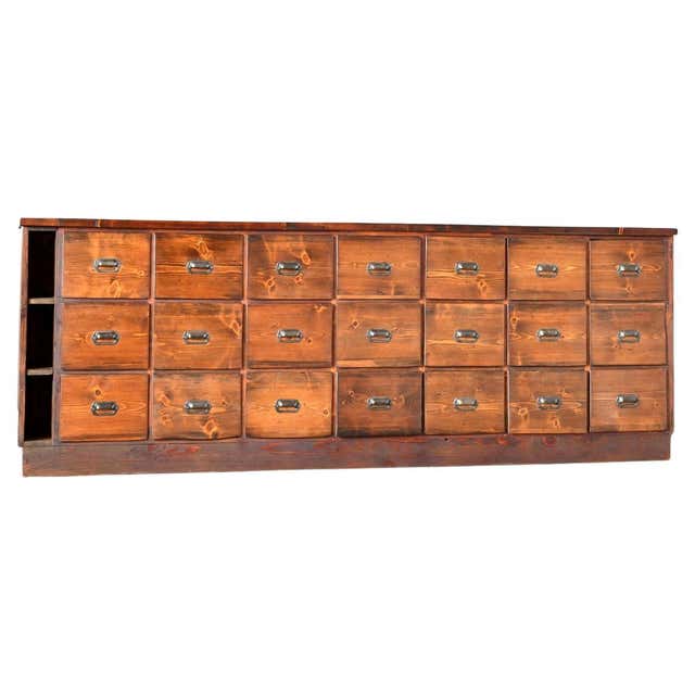 Ironmongers Shop Counter Drawers Circa 1910s For Sale at 1stDibs