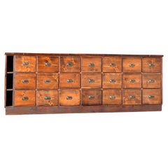 Antique Ironmongers Shop Counter Drawers Circa 1910s