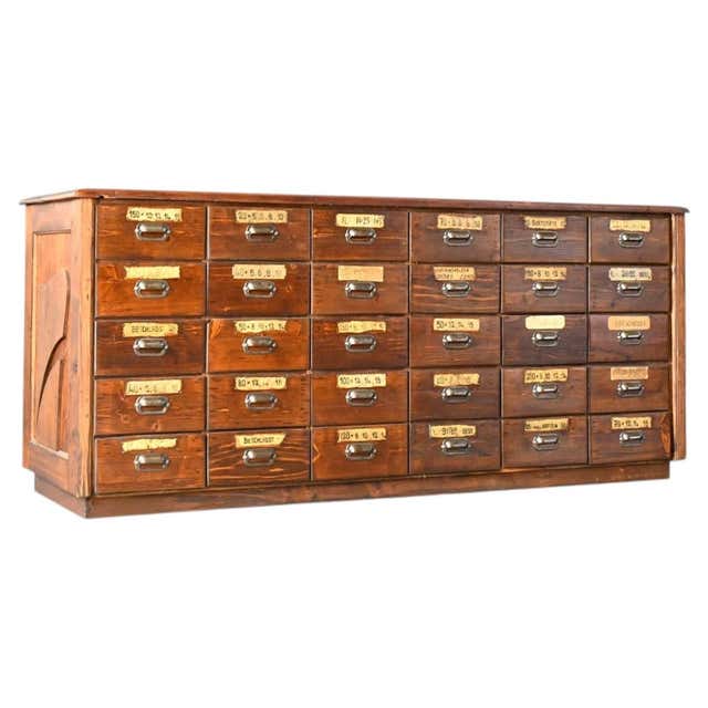 Ironmongers Shop Counter Drawers Circa 1910s For Sale at 1stDibs
