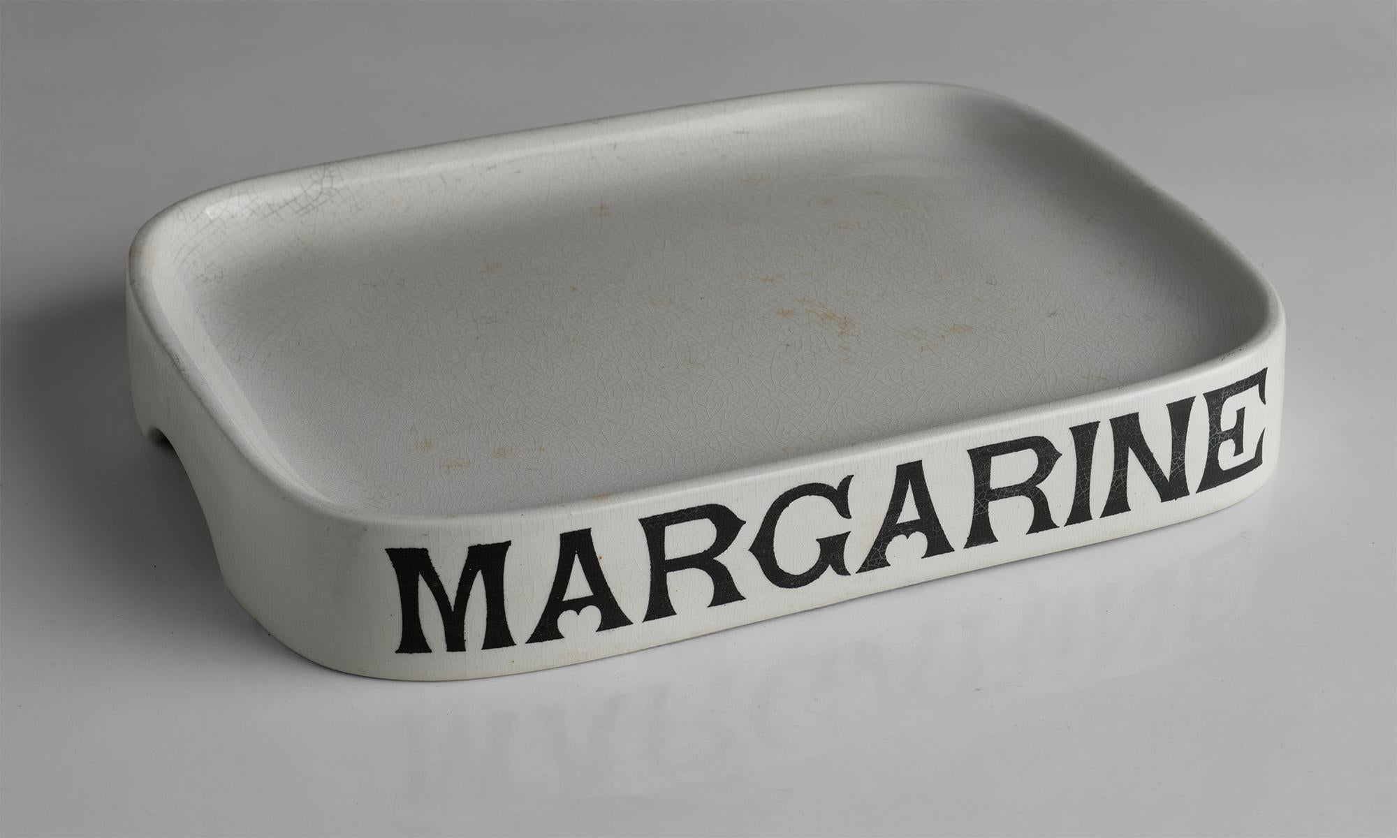 Plancha de margarina de piedra de hierro, Inglaterra, hacia 1900 Inglés en venta