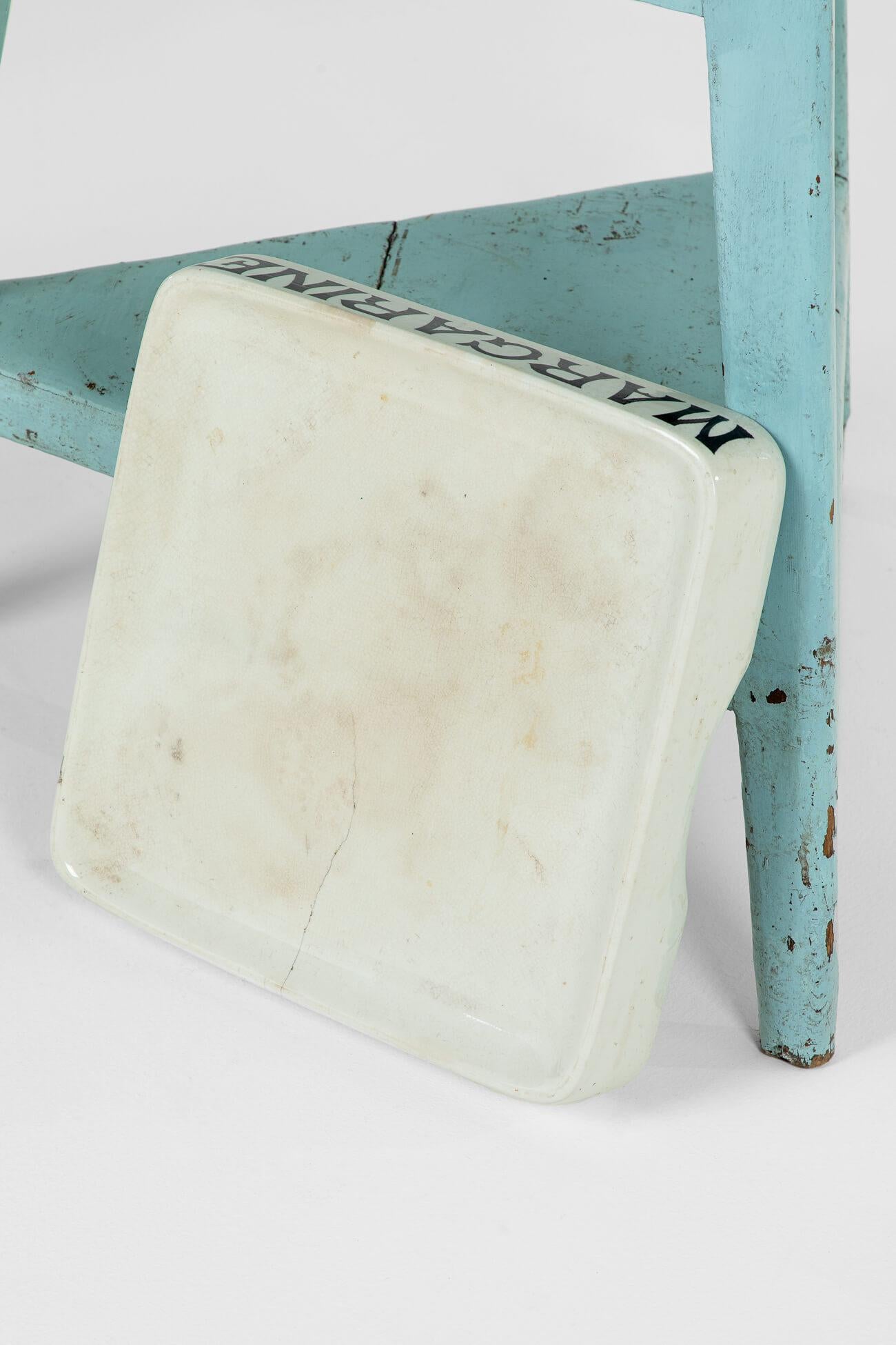 Fatto a mano Lastra di margarina Ironstone in vendita