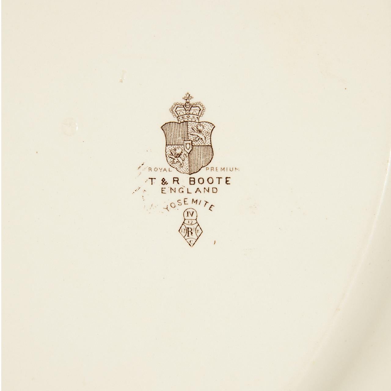 Mid-19th Century Ironstone Platter of Yosemite For Sale