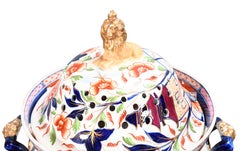 Vaso per potpourri in pietra di ferro con motivo Imari