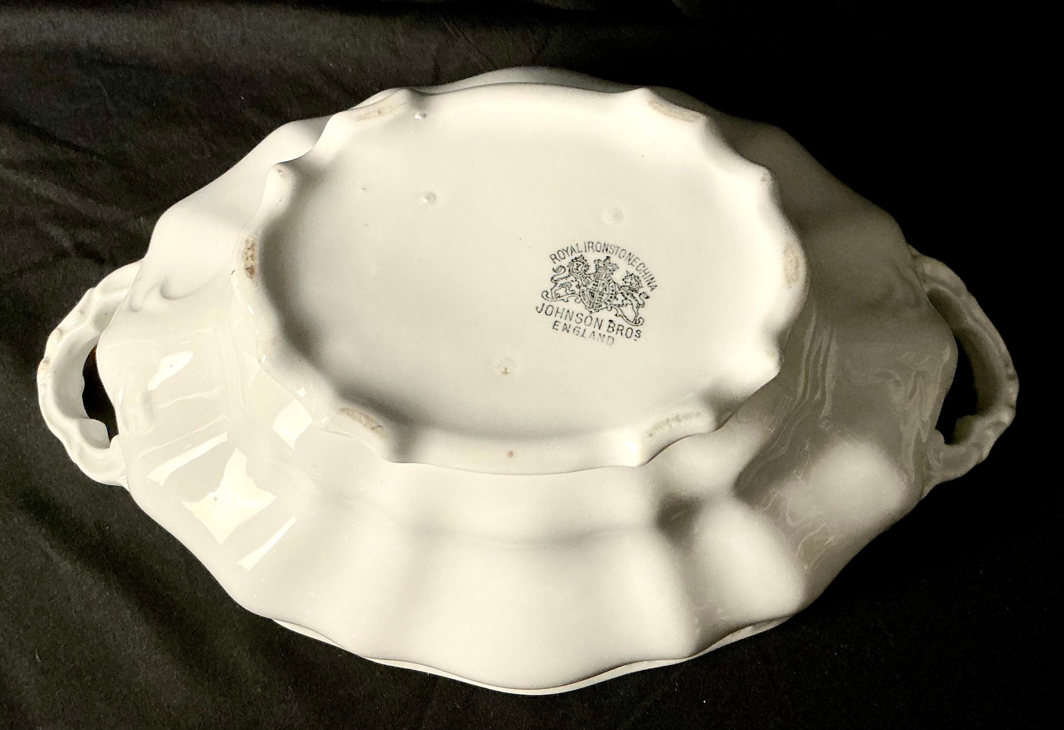 Ironstone Soup Tureen With Lid by Johnson Brothers, England For Sale 2