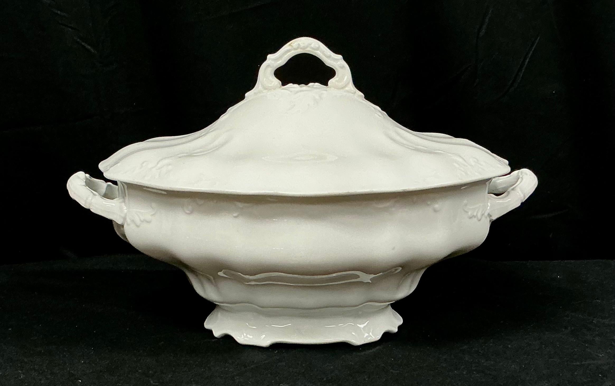 Ironstone Soup Tureen With Lid by Johnson Brothers, England For Sale 3