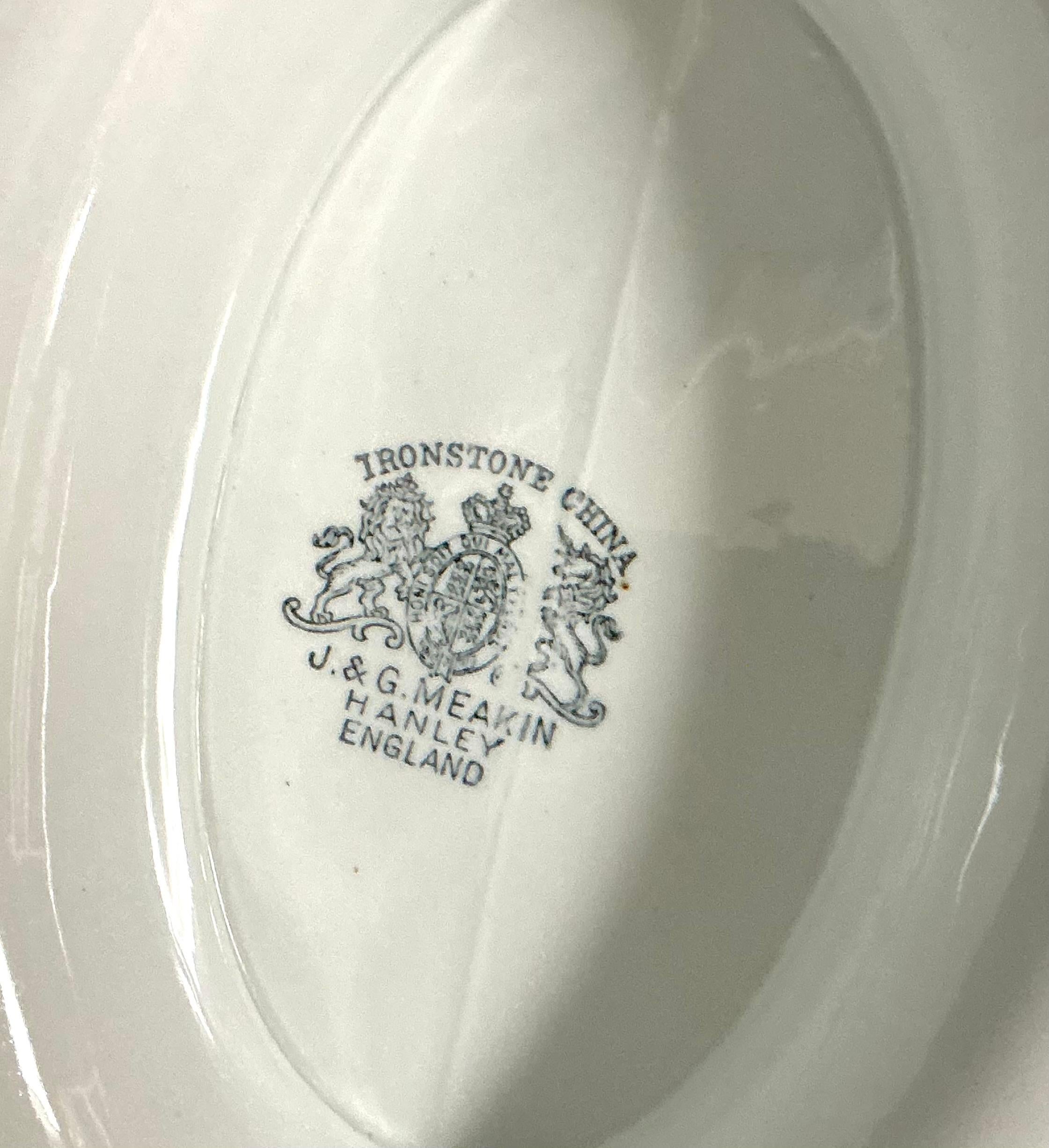 Ironstone Soup Tureen with Lid/Ladle by J.& G. Meakin For Sale 8