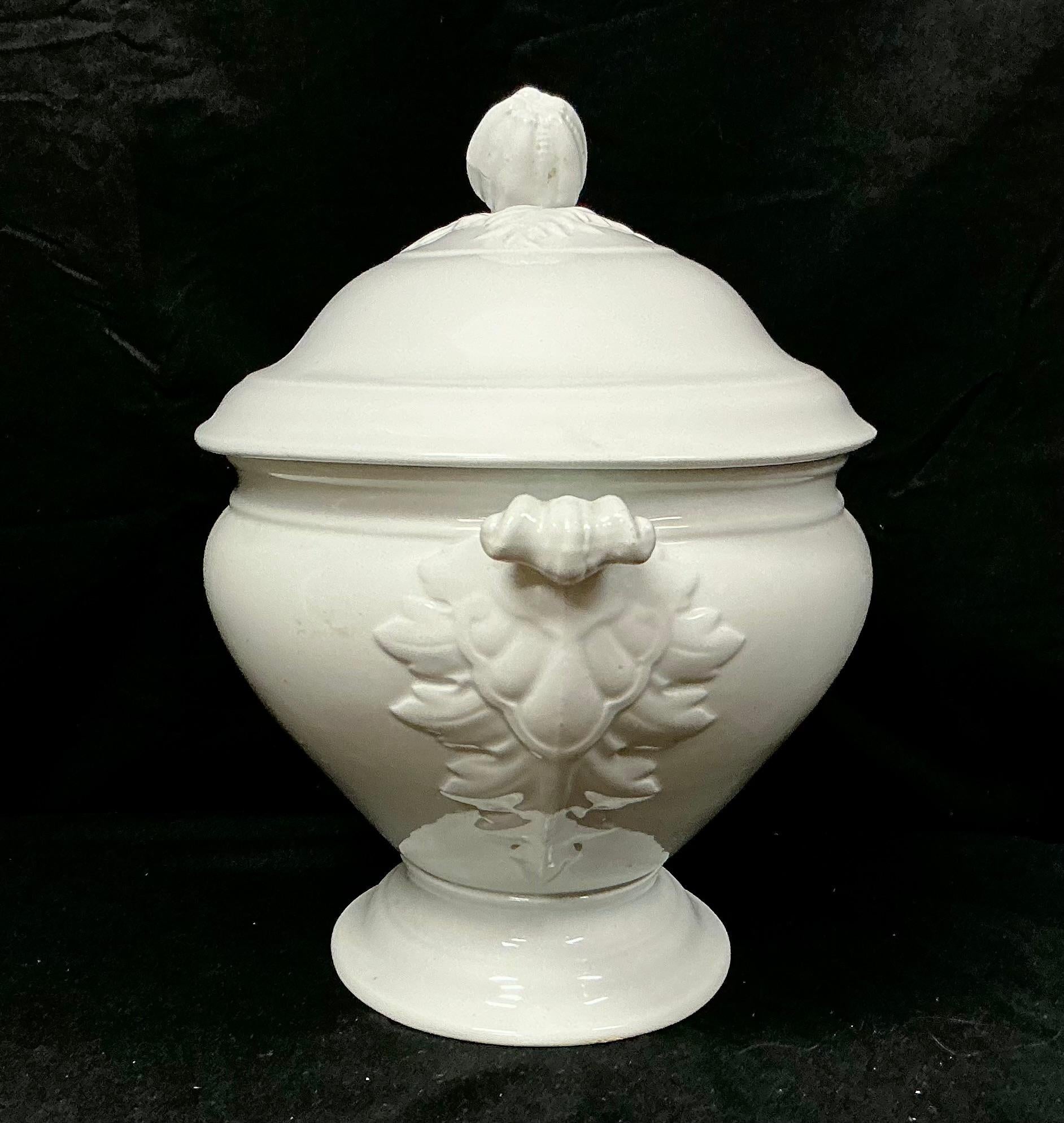 Ironstone Soup Tureen with Lid/Ladle by J.& G. Meakin For Sale 1
