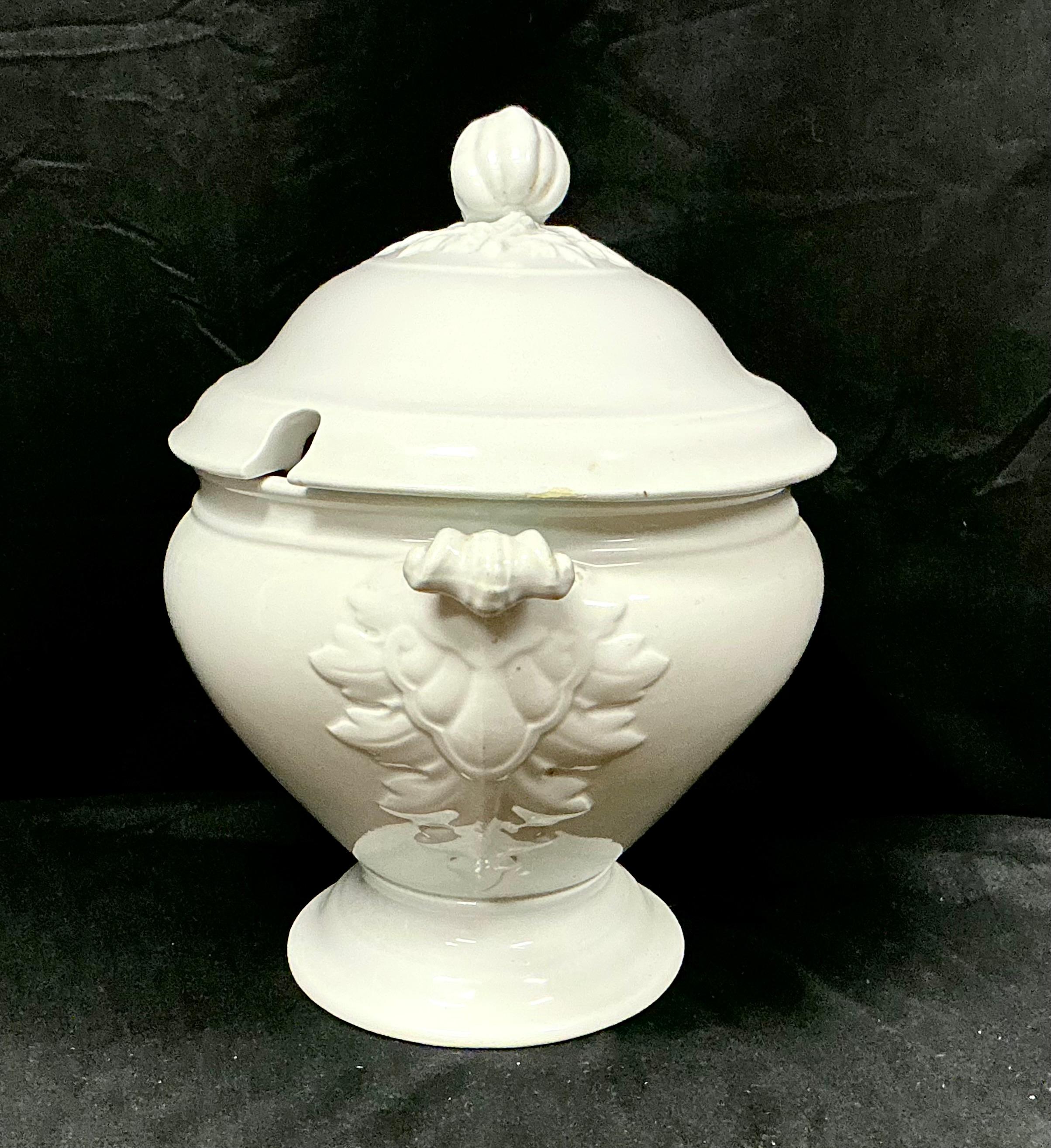 Ironstone Soup Tureen with Lid/Ladle by J.& G. Meakin For Sale 2