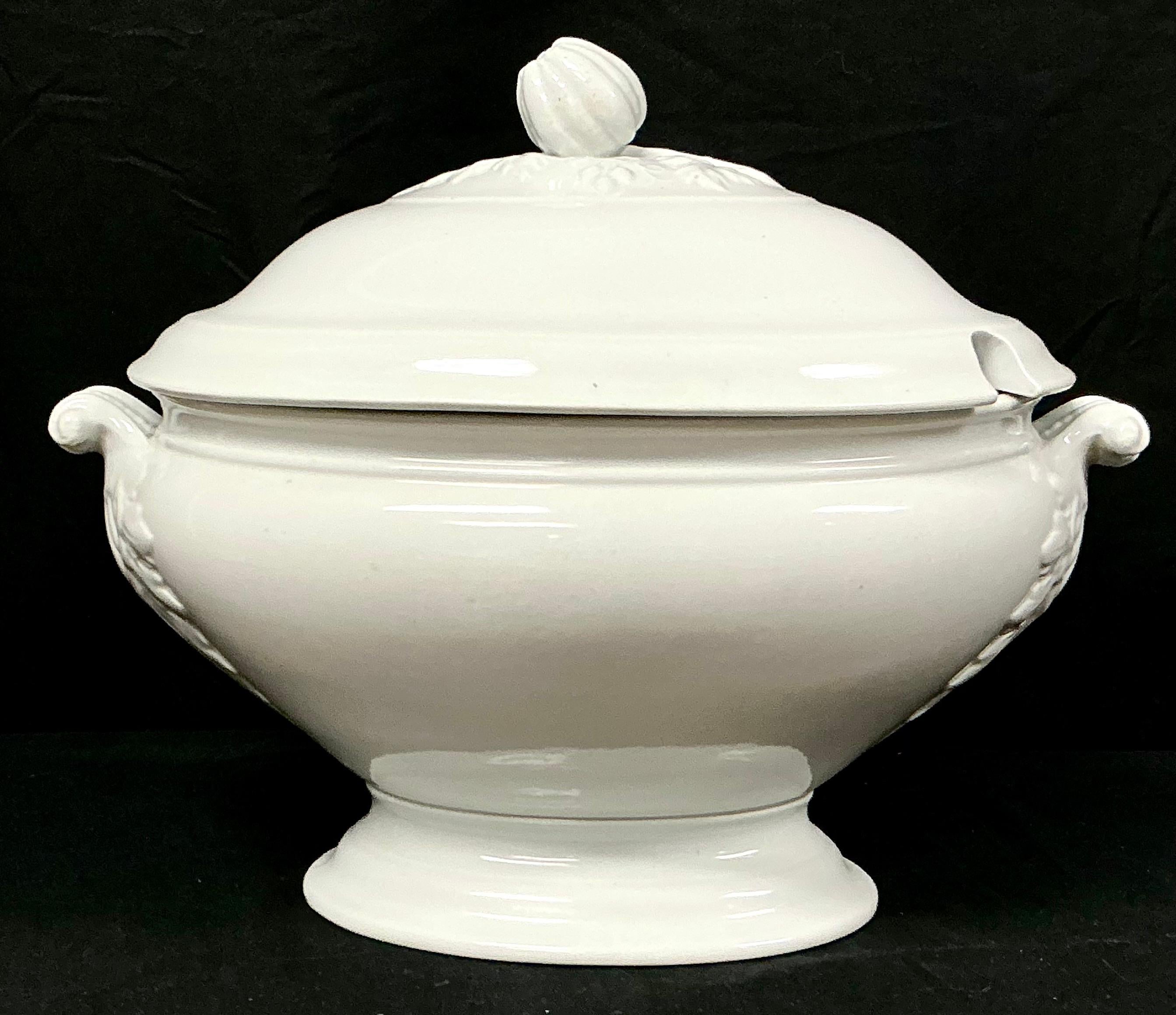 Ironstone Soup Tureen with Lid/Ladle by J.& G. Meakin For Sale 3