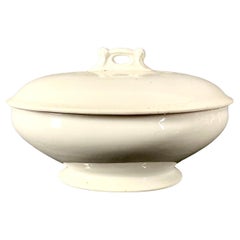 Sopera de Verduras de Ironstone con Tapa Búfalo China