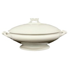 Sopera para verduras con tapa de Ironstone by T & R Boote, Inglaterra