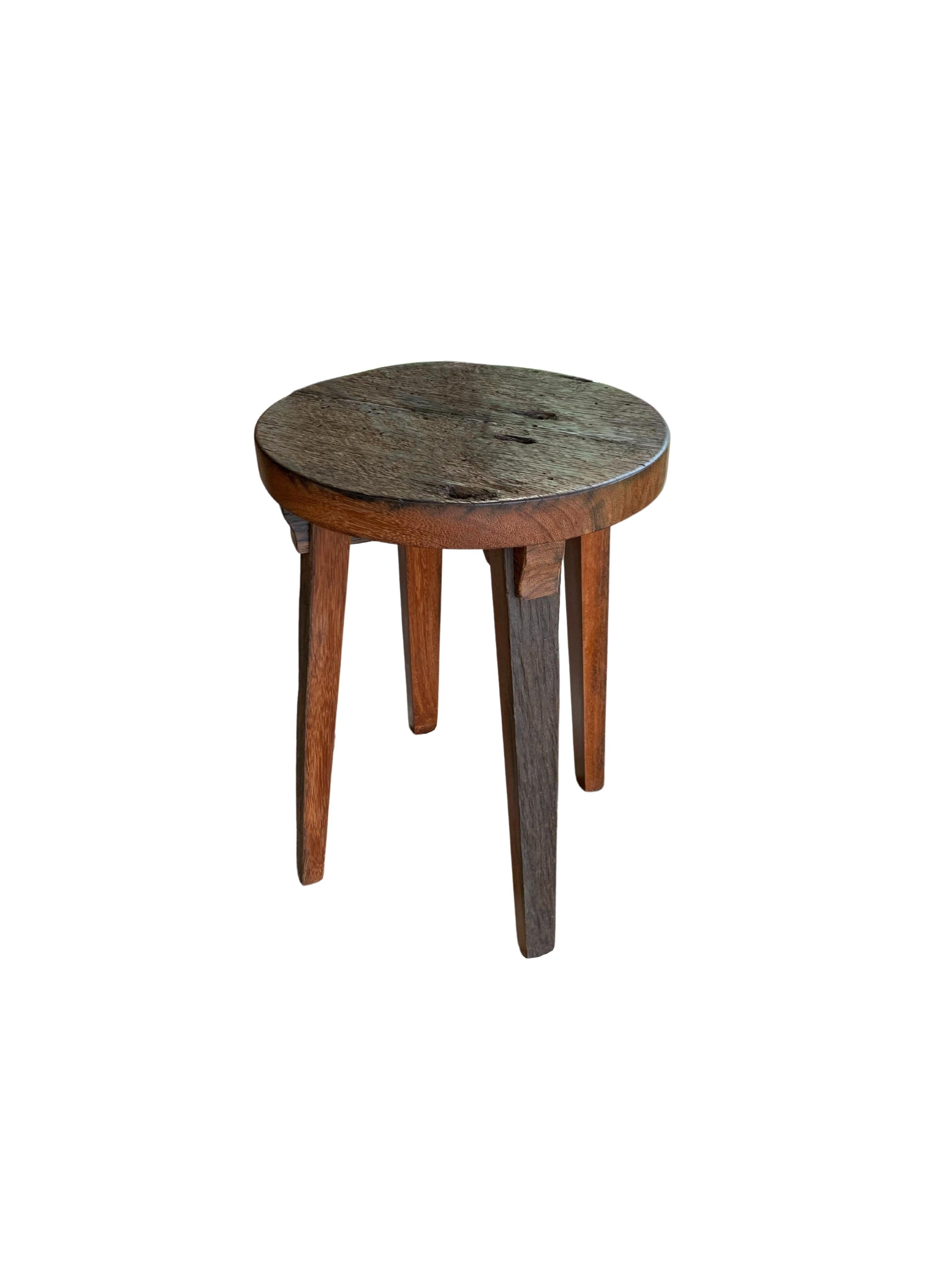 Ironwod Stool Modern Organic, Hand Crafted with Artisanal Wood Joinery For  Sale at 1stDibs