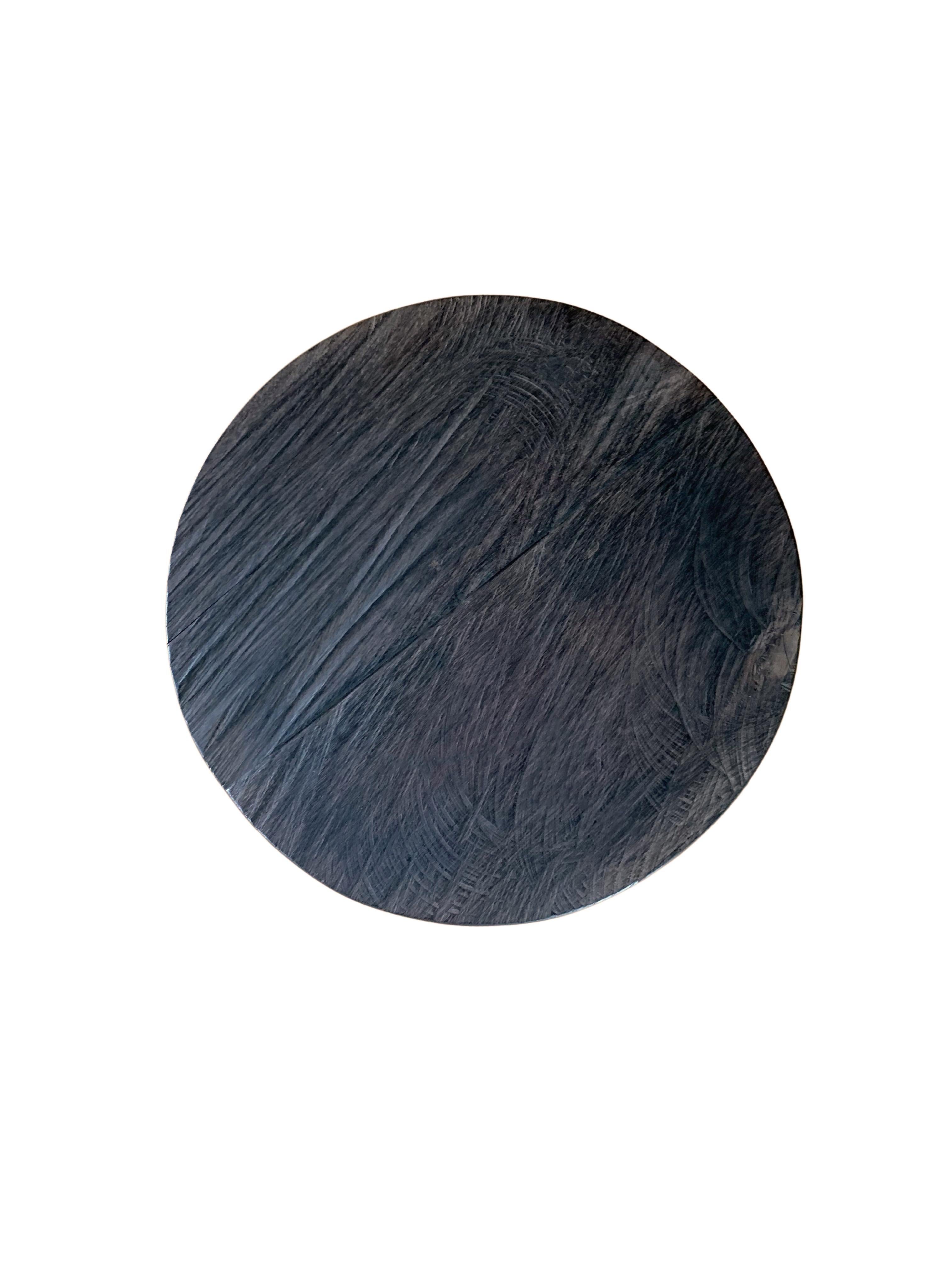 Hand-Crafted Ironwood Stool Modern Organic, Hand Crafted with Artisanal Wood Joinery For Sale