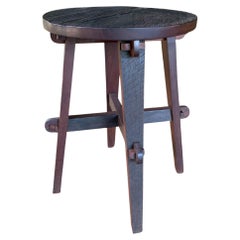 Ironwood Stool Modern Organic, Hand Crafted with Artisanal Wood Joinery