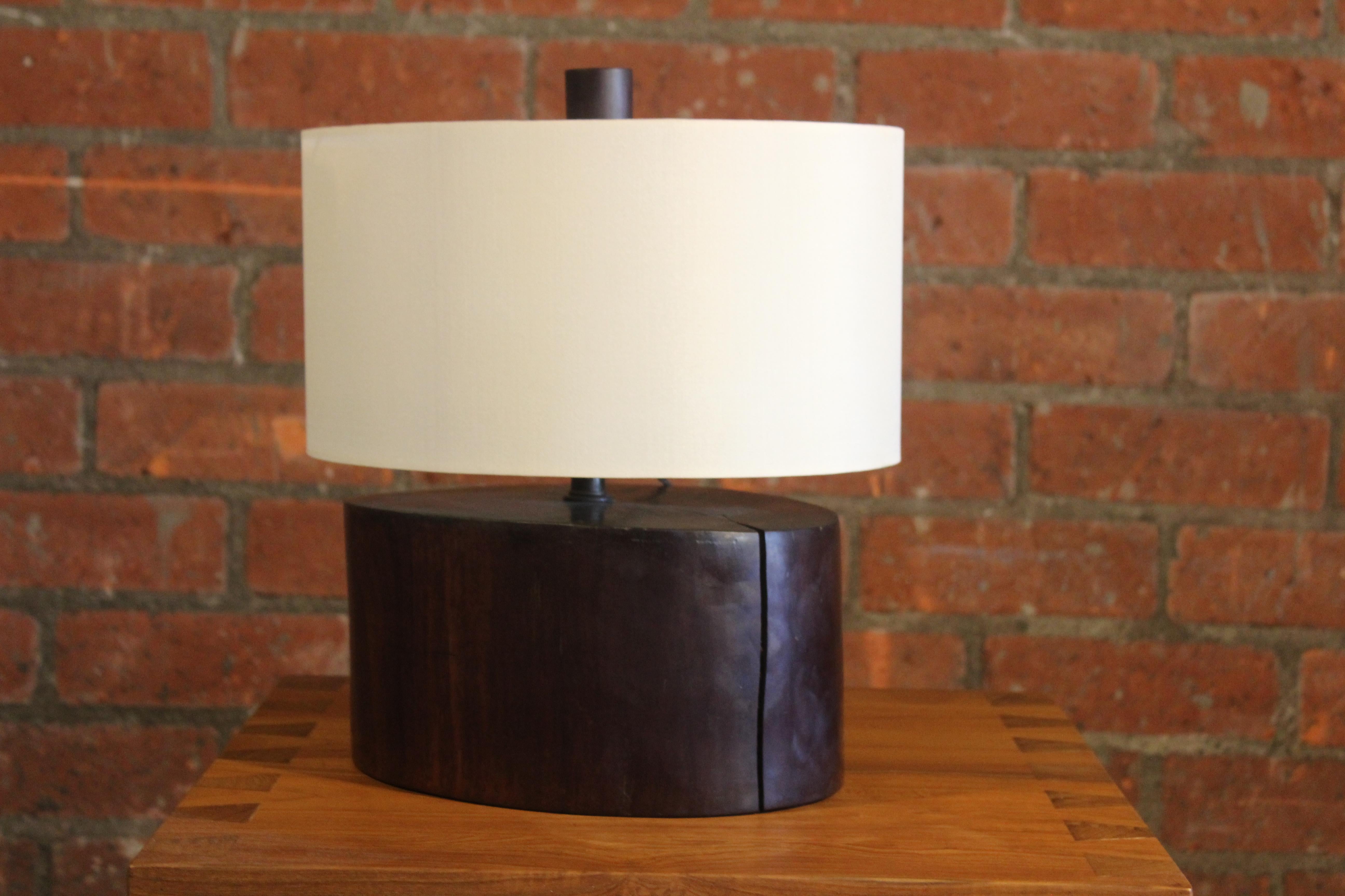Contemporary Ironwood Table Lamp