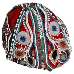 Iroquois (Haudenosaunee) Bonnet perlé pour enfant