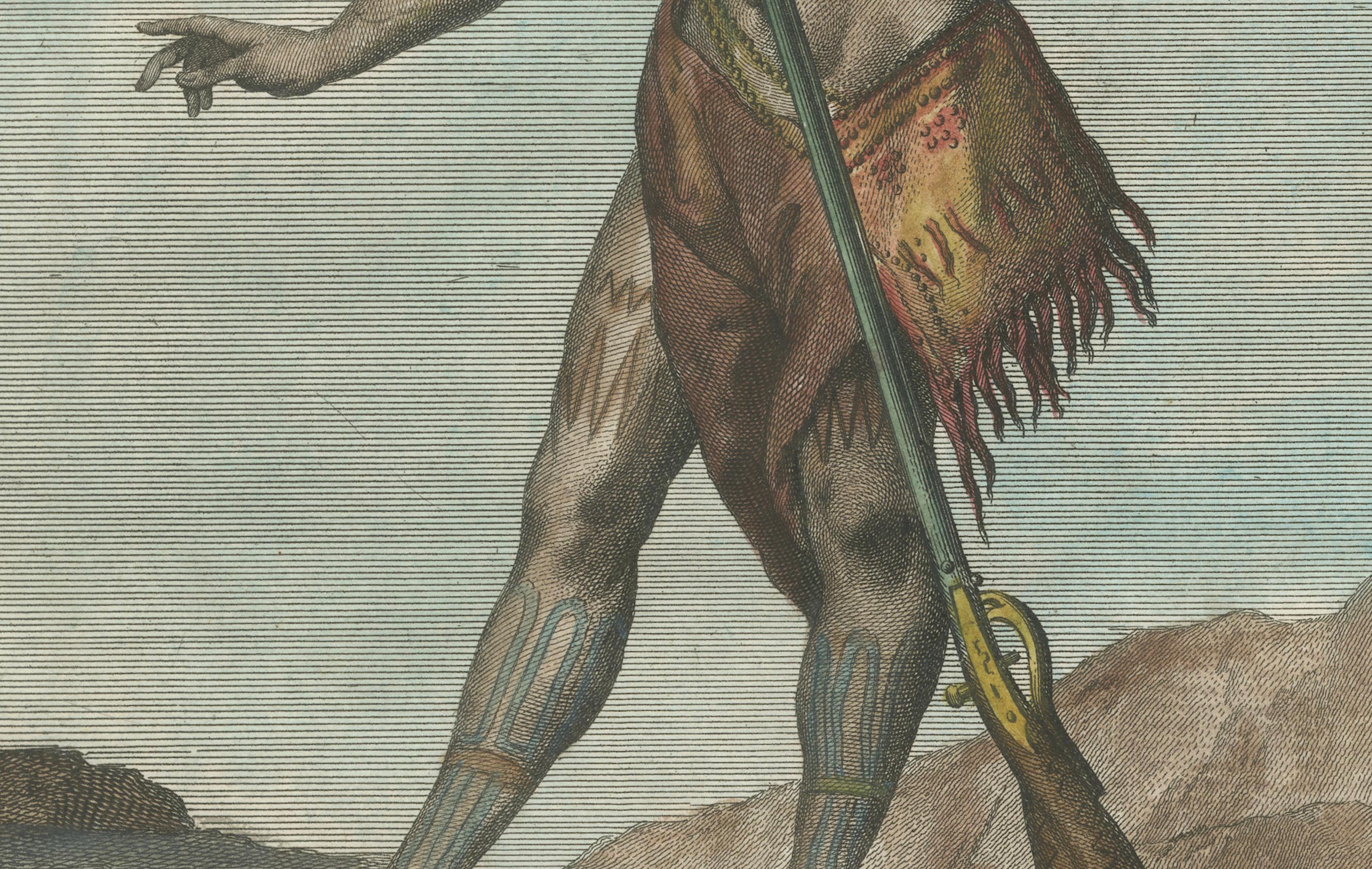 Fin du XVIIIe siècle Warriois d'Iroquois : 1783 gravure de Teodoro Viero, originaire du nord du Canada en vente