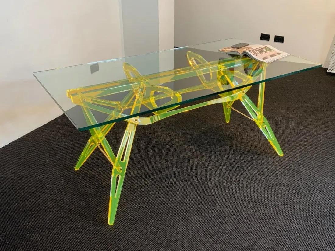 Contemporary Ir_reale Table Tribute to Carlo Mollino by Alessandro Guerriero for Alchimia For Sale
