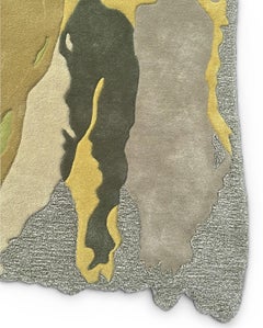 Tapis vert irrégulier abstrait moderne Misshapes de RAGHOME