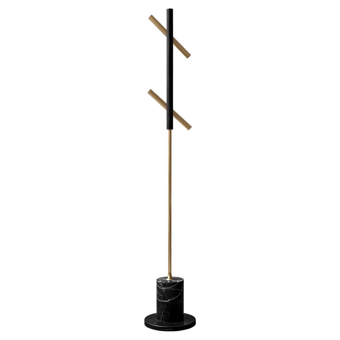 Irregular Brass Metal Adjustable Floor Lamp