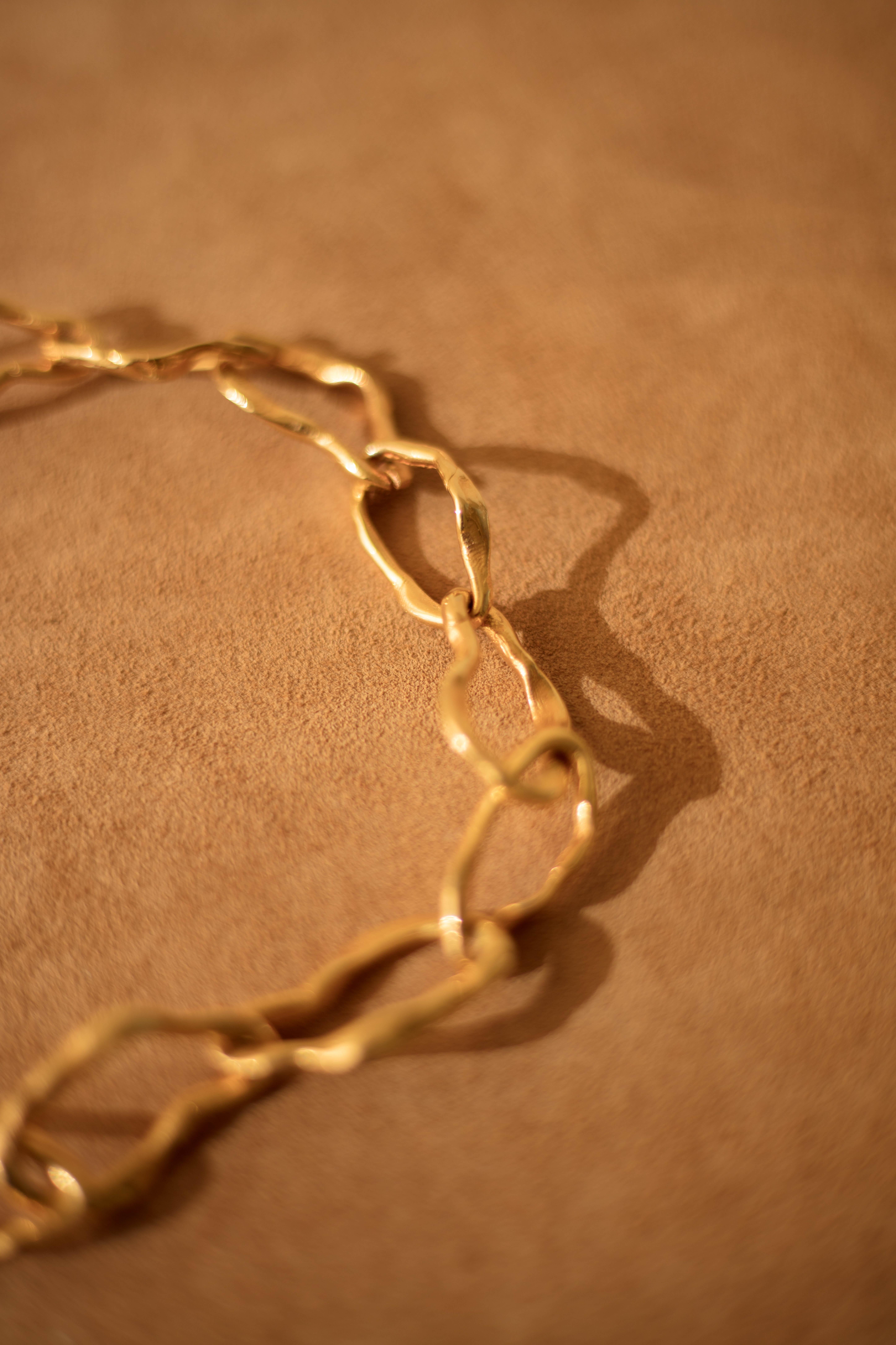 Modernist Irregular chain choker necklace  For Sale