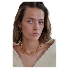Irregular chain choker necklace 