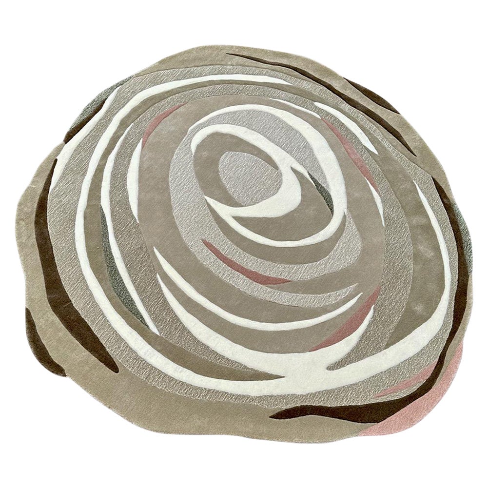 De forme circulaire irrégulière de couleur grise neutre bu RAG HOME
