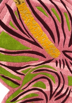 Irregular Flower Shape with Modern Style with Shades of Pink and Purple by RAG