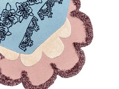 Irregular Shape Hand-Tufted Wool Rug 'Kembang Setaman' by RAG Home