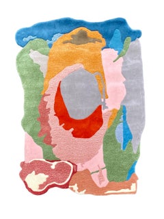 Irregular Shape Hand-Tufted Wool Rug ' Las Vegas or Heaven ' by RAG Home