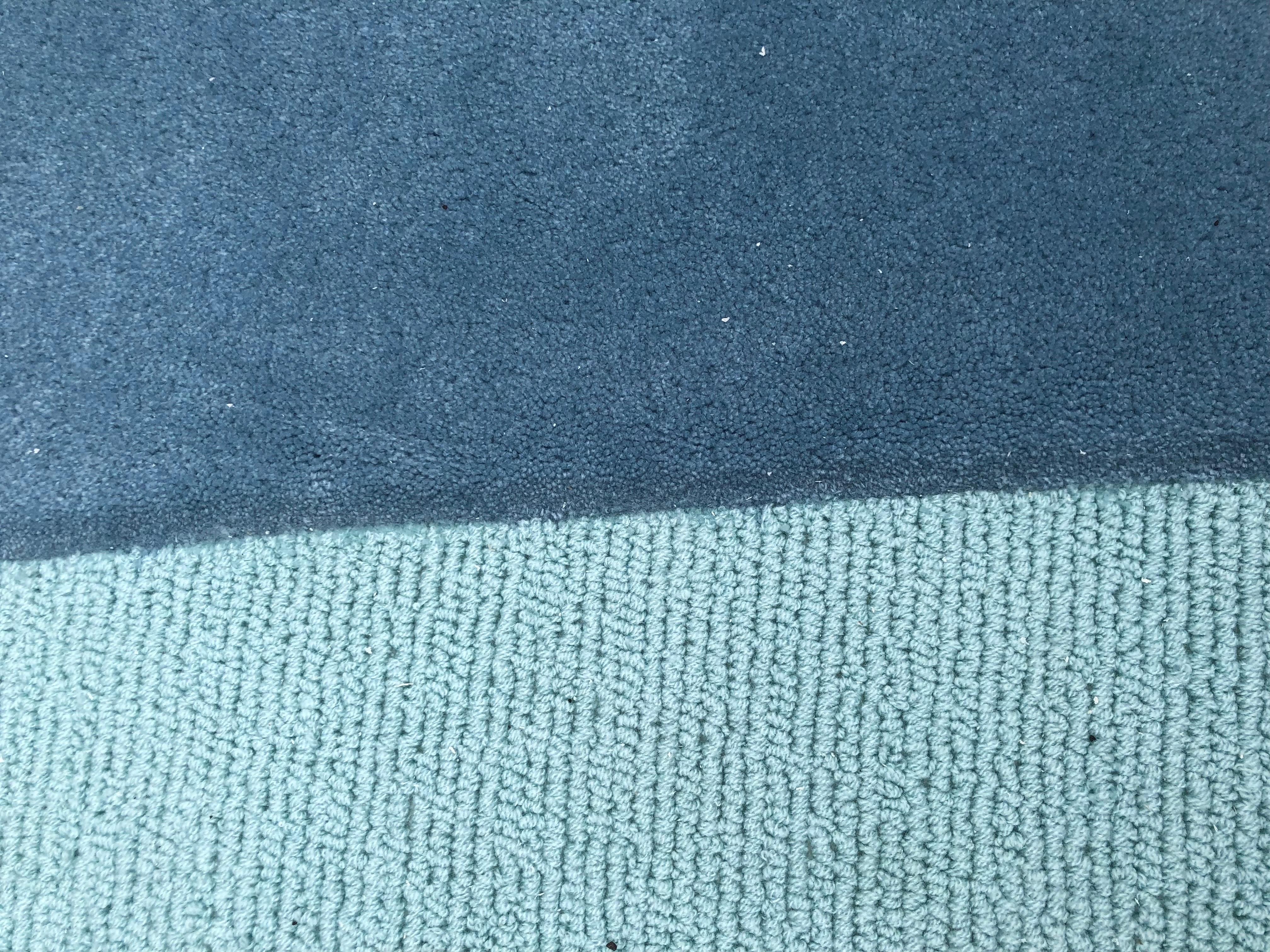 Unregelmäßige Form Moderner Stil mit blauem grünem grauem Teppich von RAG HOME im Angebot 1