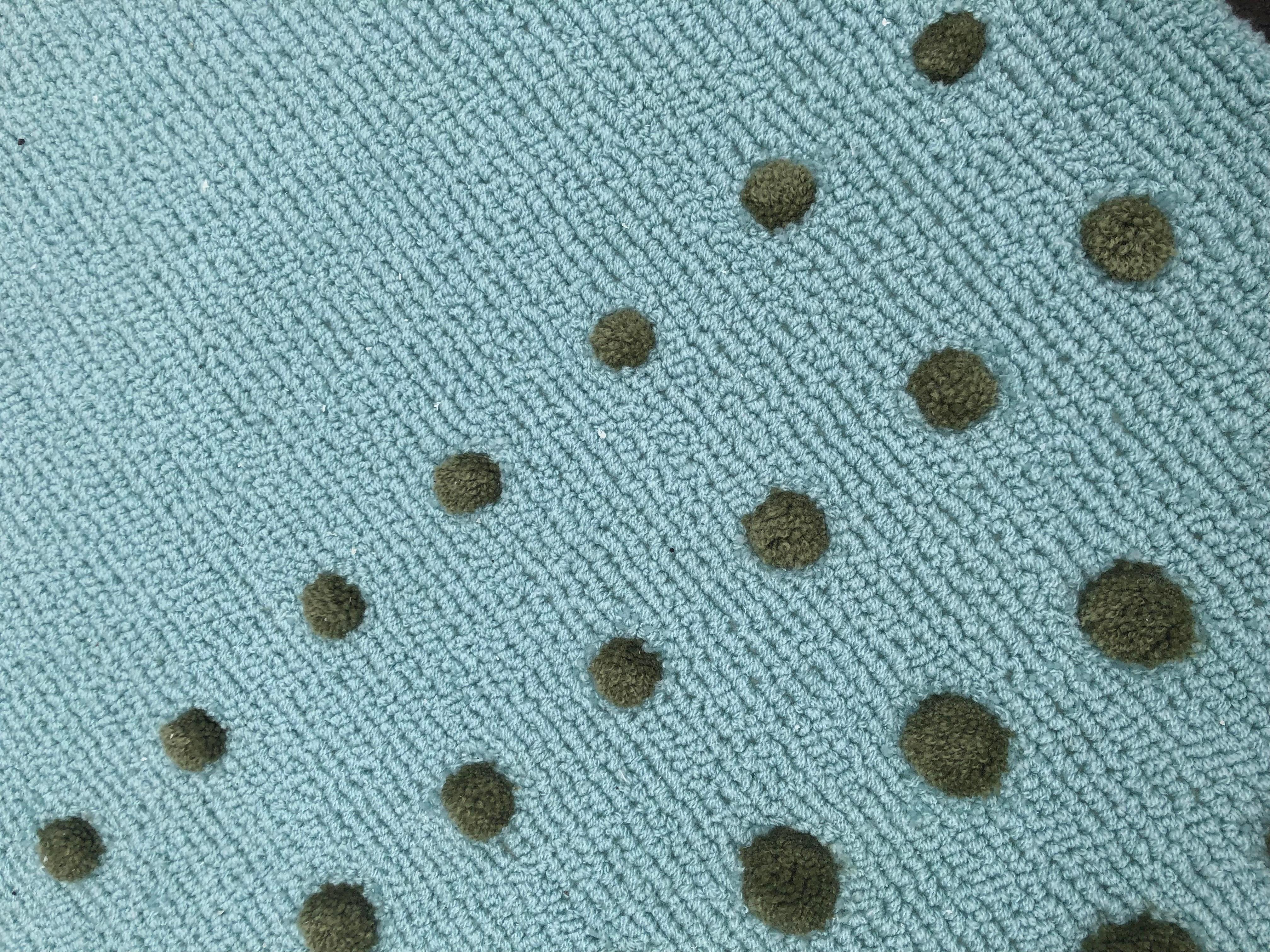 Unregelmäßige Form Moderner Stil mit blauem grünem grauem Teppich von RAG HOME im Angebot 2