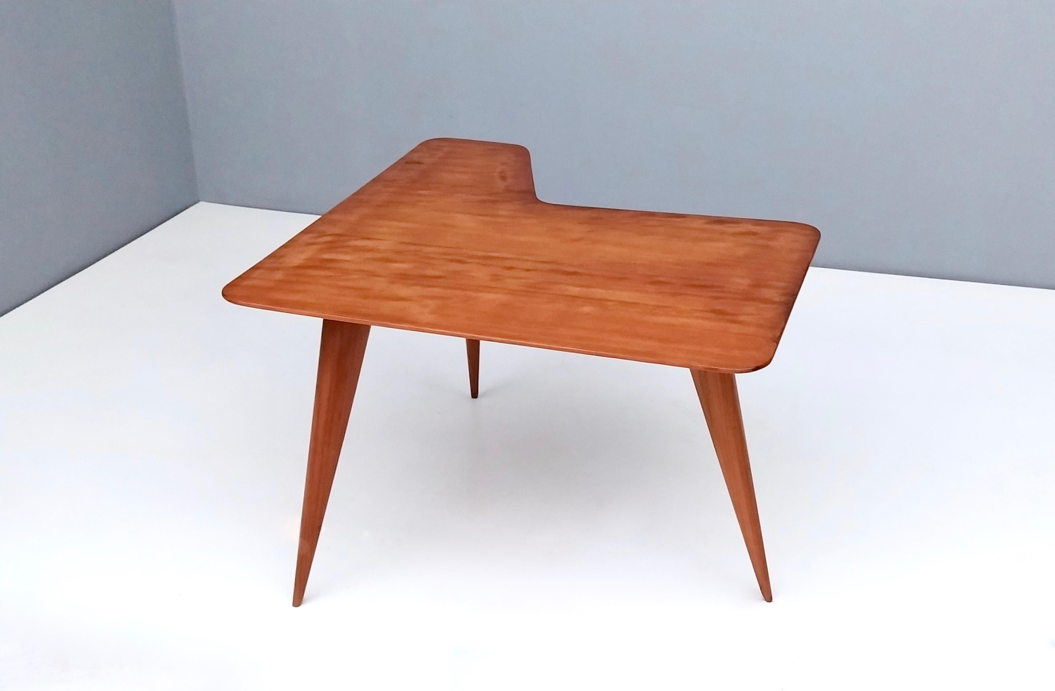 irregular wood coffee table