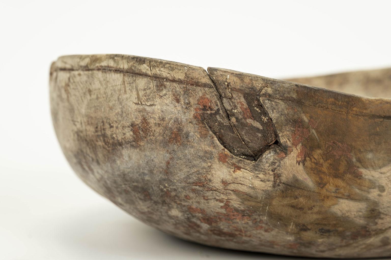 Irregular-Shaped Hand-Carved Swedish Root Bowl 3