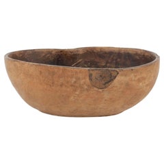 Antique Irregular-Shaped Hand Carved Swedish Root Wood Bowl