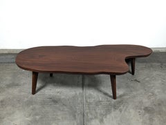 Irregular Shaped Mid Century Modern Mokey Pod Coffee Table