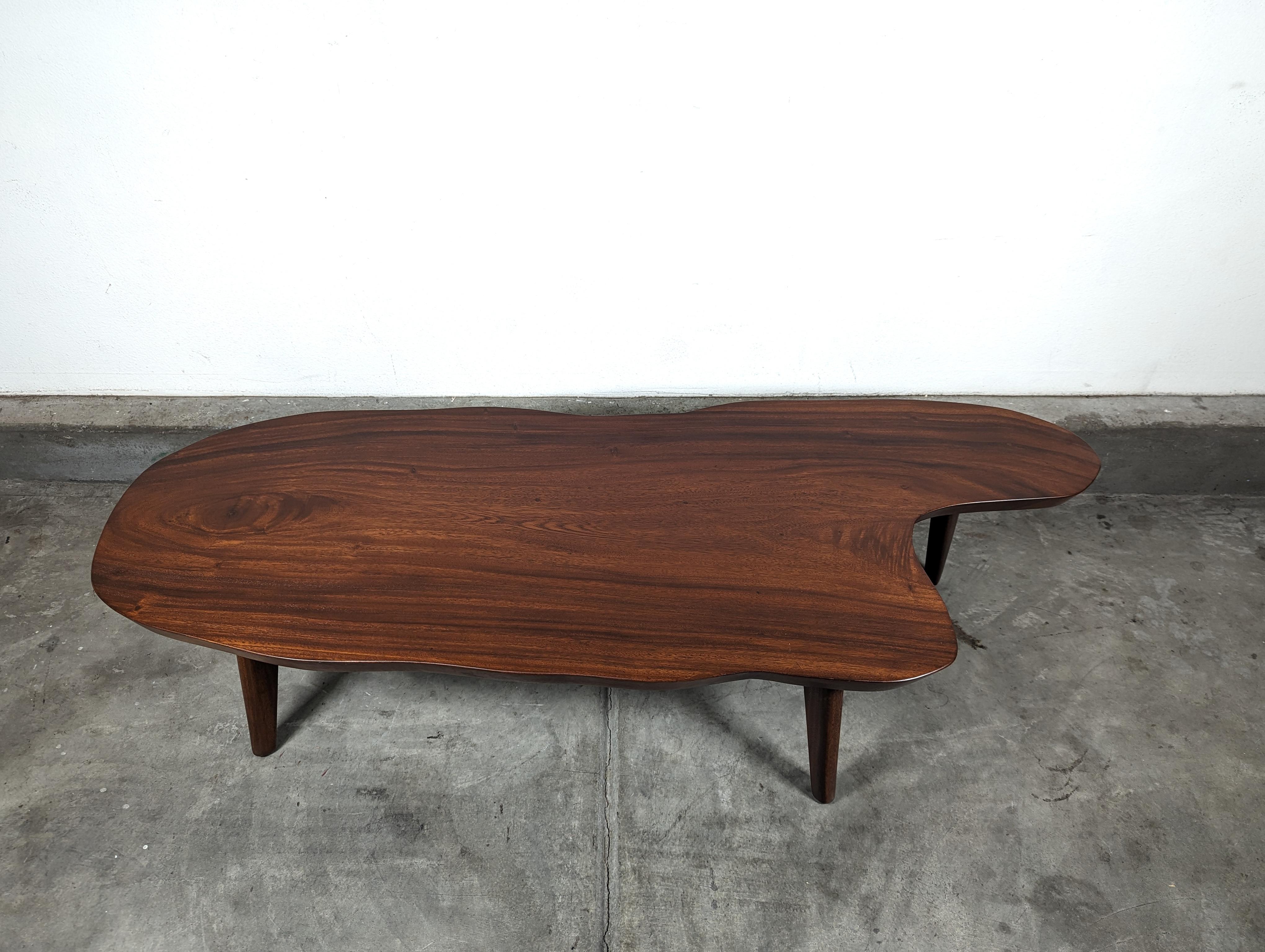 Mid-Century Modern Irregular Shaped Mid Century Modern Mokey Pod Coffee Table