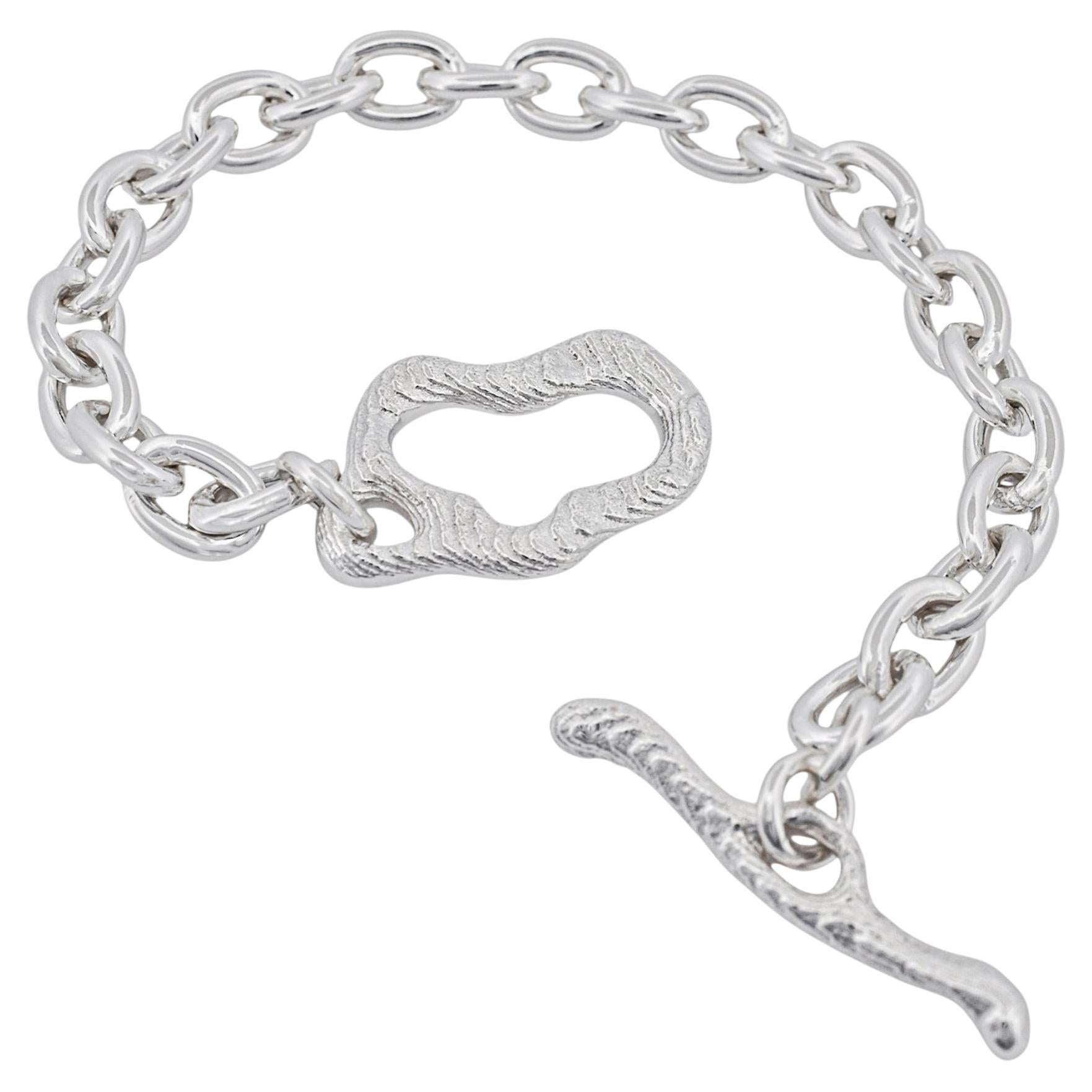 Irregular Toggle Bracelet, Sterling Silver by True Connexion