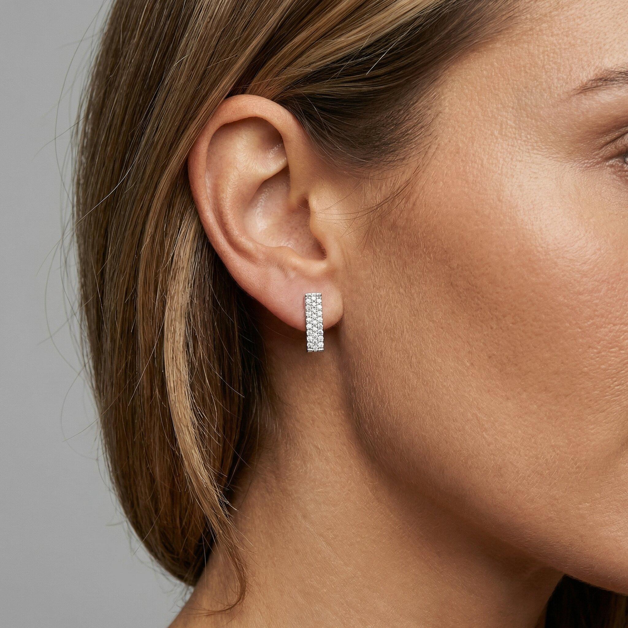 0.15ctw Diamond 14k Gold Stud Earrings View 3