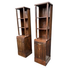 Irresistible Pair Arts & Crafts Austria Vienna Bookcase Cabinets or Nightstands