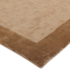 Tappeto Irvine in juta e cotone, tessuto a mano, stile contemporaneo, tinta unita, 2' 6" x 8' 0", marrone