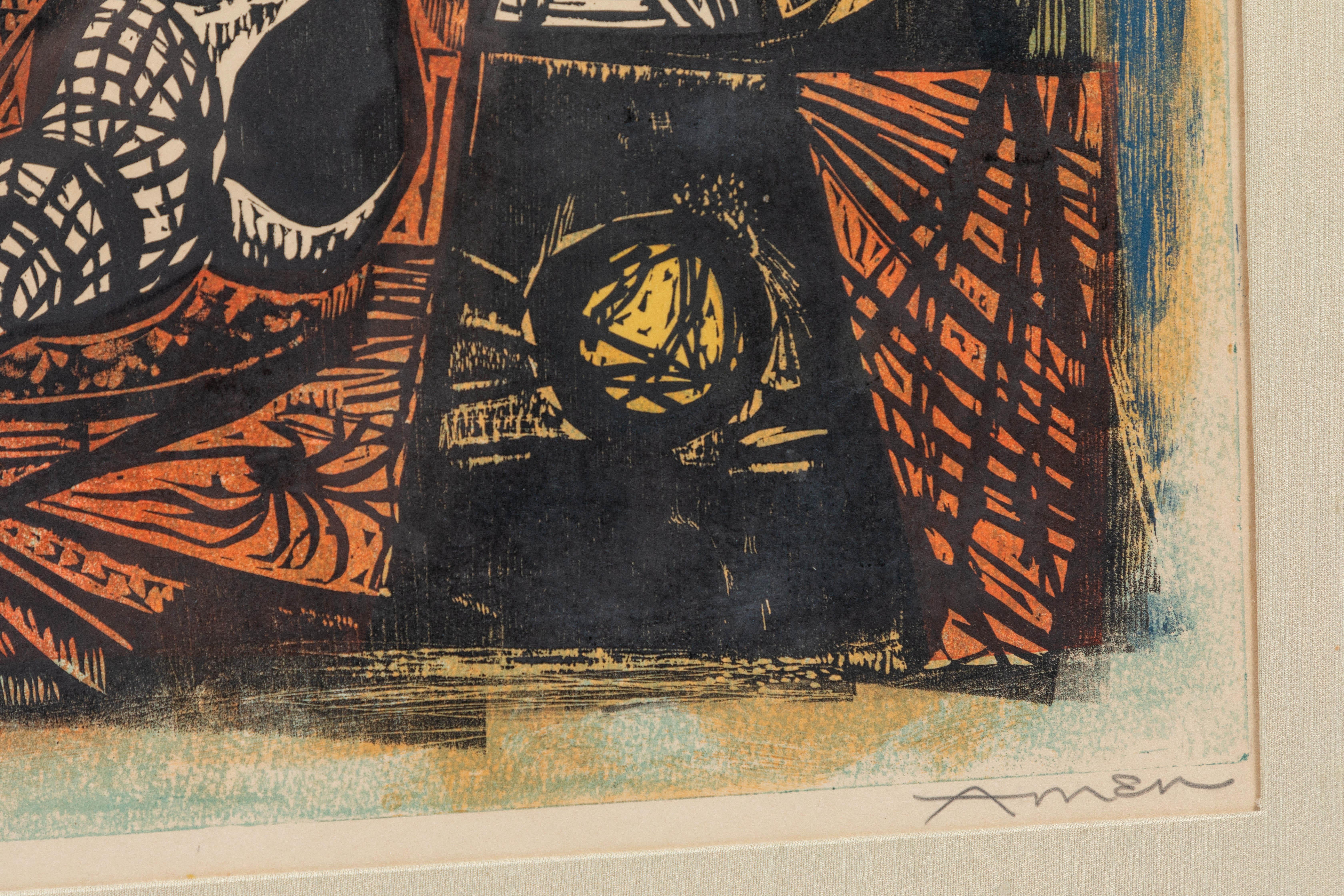Mid-Century Modern Irving Amen, 'Nocturne' 26/75