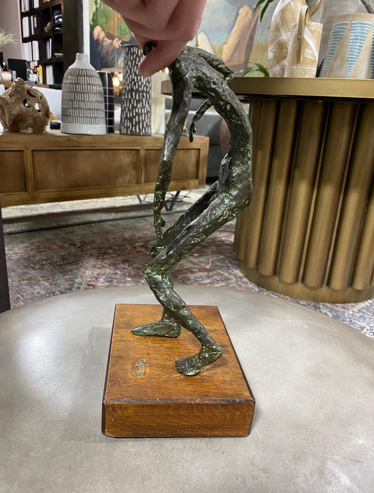 Irving Amen Original Mid-Century Modern Figural Bronze Sculpure 