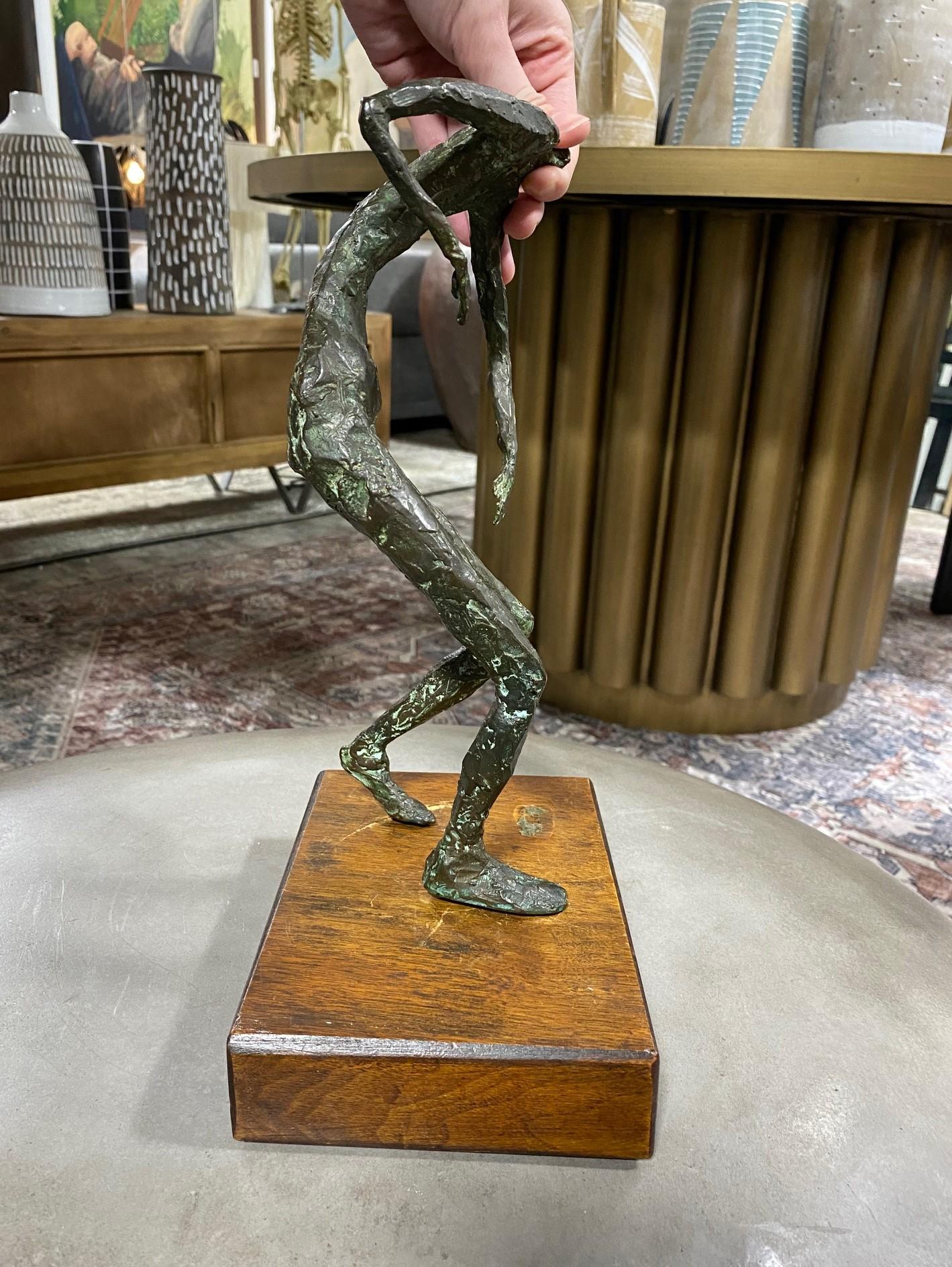 Irving Amen Original Mid-Century Modern Figural Bronze Sculpure 