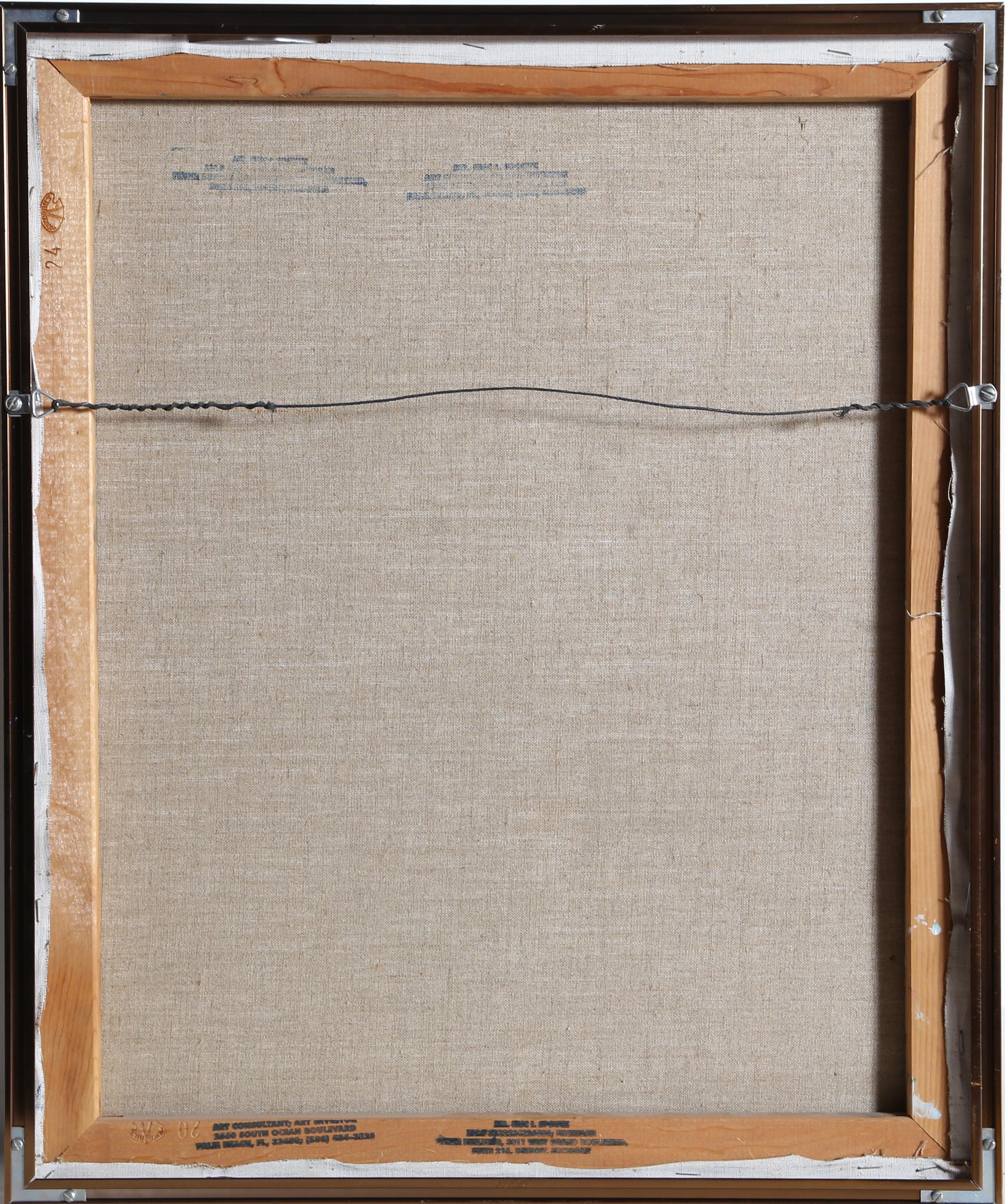 Chica leyendo, cuadro enmarcado de Irving Amen en venta 2