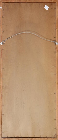 Flute Player and Dog, Modern Woodblock by Irving Amen