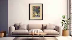 Irving Amen, The Heart is a Garden, Signed  A/P & Framed Woodblock Print