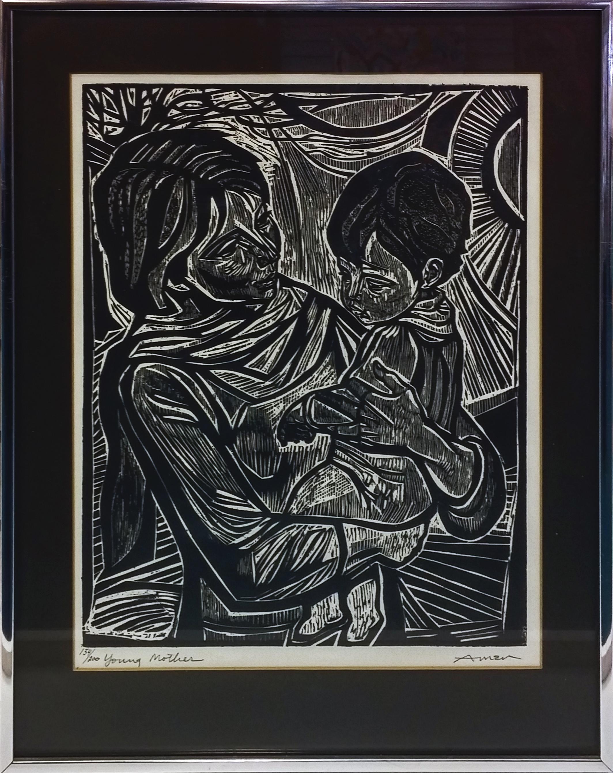 MADRE JOVEN - Print de Irving Amen